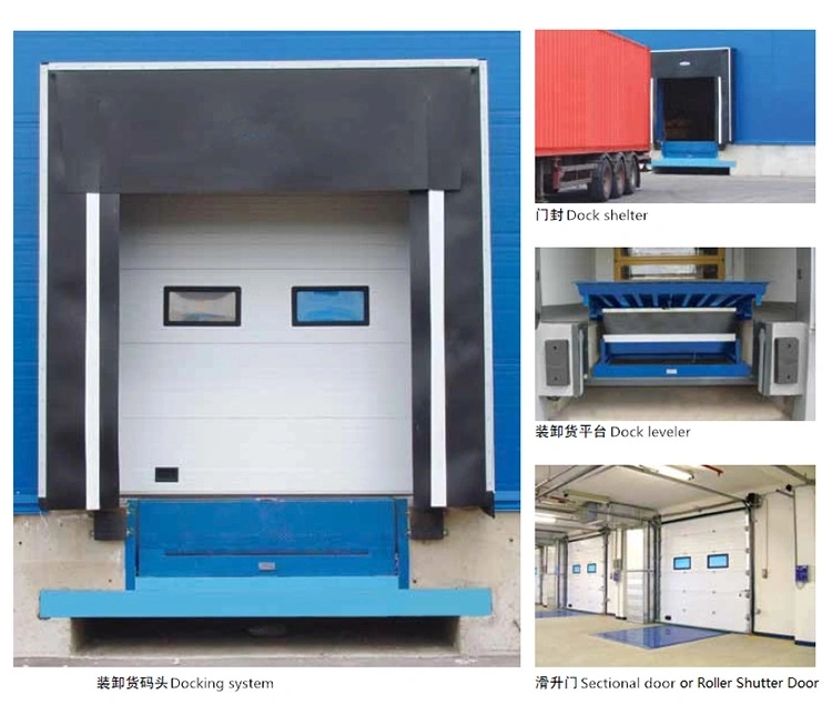 Mechanical or Retractable PVC Fabric Curtain Loading Dock Door Seal or Dock Shelter for Logistics Warehouse Loading Bays