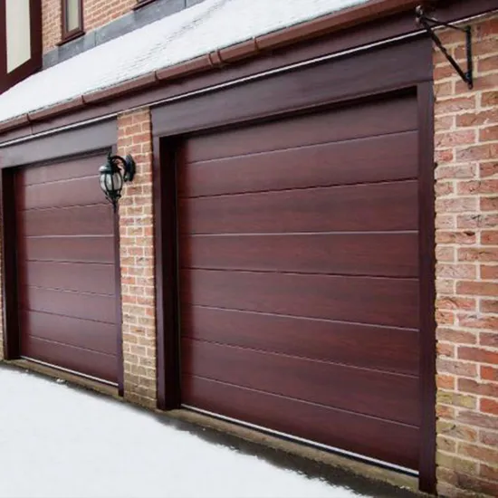 Porte de garage électrique sectionnelle automatique en aluminium de villa avec moteur
