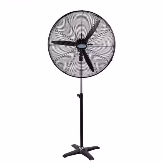 Ventilateur sur pied industriel à socle oscillant robuste en métal de luxe