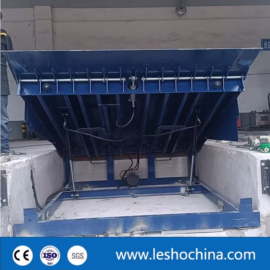 Plate-forme de chariot élévateur de garage robuste industriel, chargement et déchargement de conteneurs, niveleur de quai pivotant