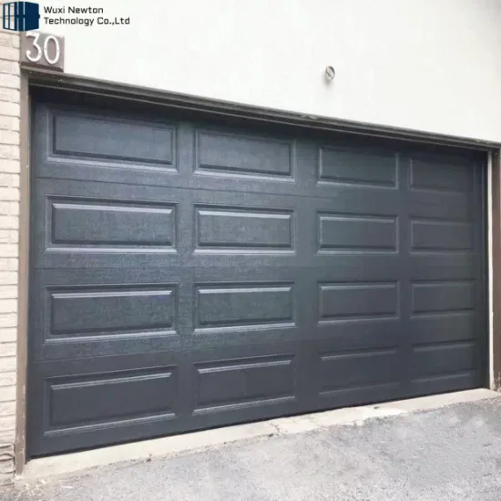 Porte de garage sectionnelle automatique avec télécommande, Design moderne, vente directe d'usine, meilleur prix, avec moteur